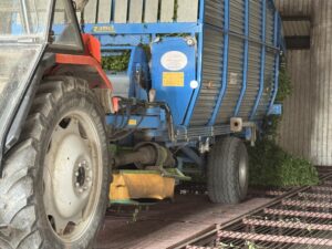 Tractor in a dryer